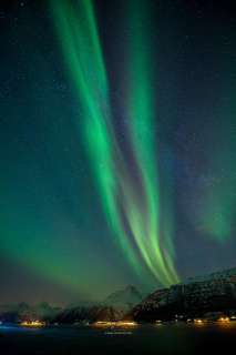 Nordlys ved Skibotn i Troms