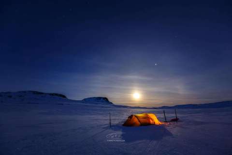 Telt på Hardangervidda