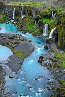 Sigoldugljufur waterfall canyon på Island