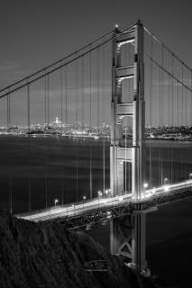 Golden Gate bridge BW